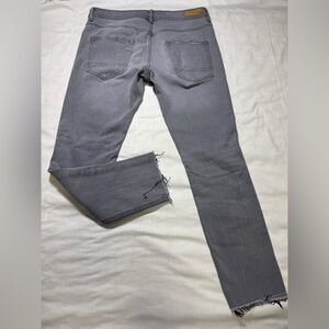 ZARA MANS Grey Distressed Jean Size 34